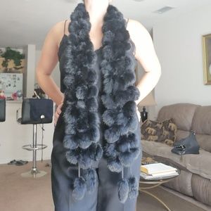 Rabbit fur scarf